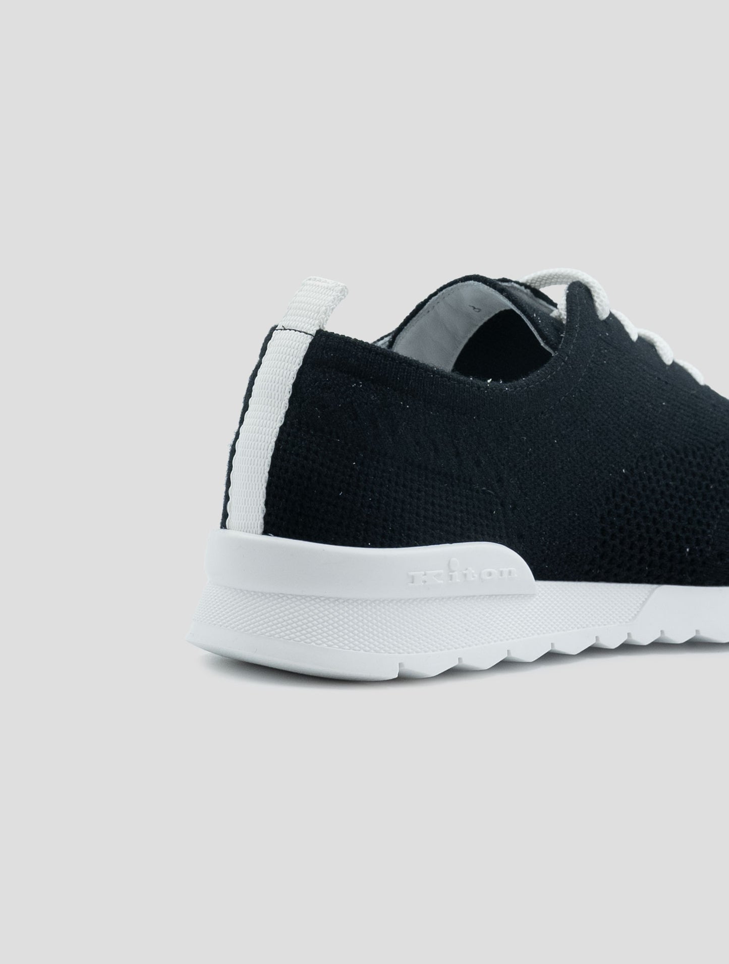 Kiton Black Cashmere Pl Sneakers