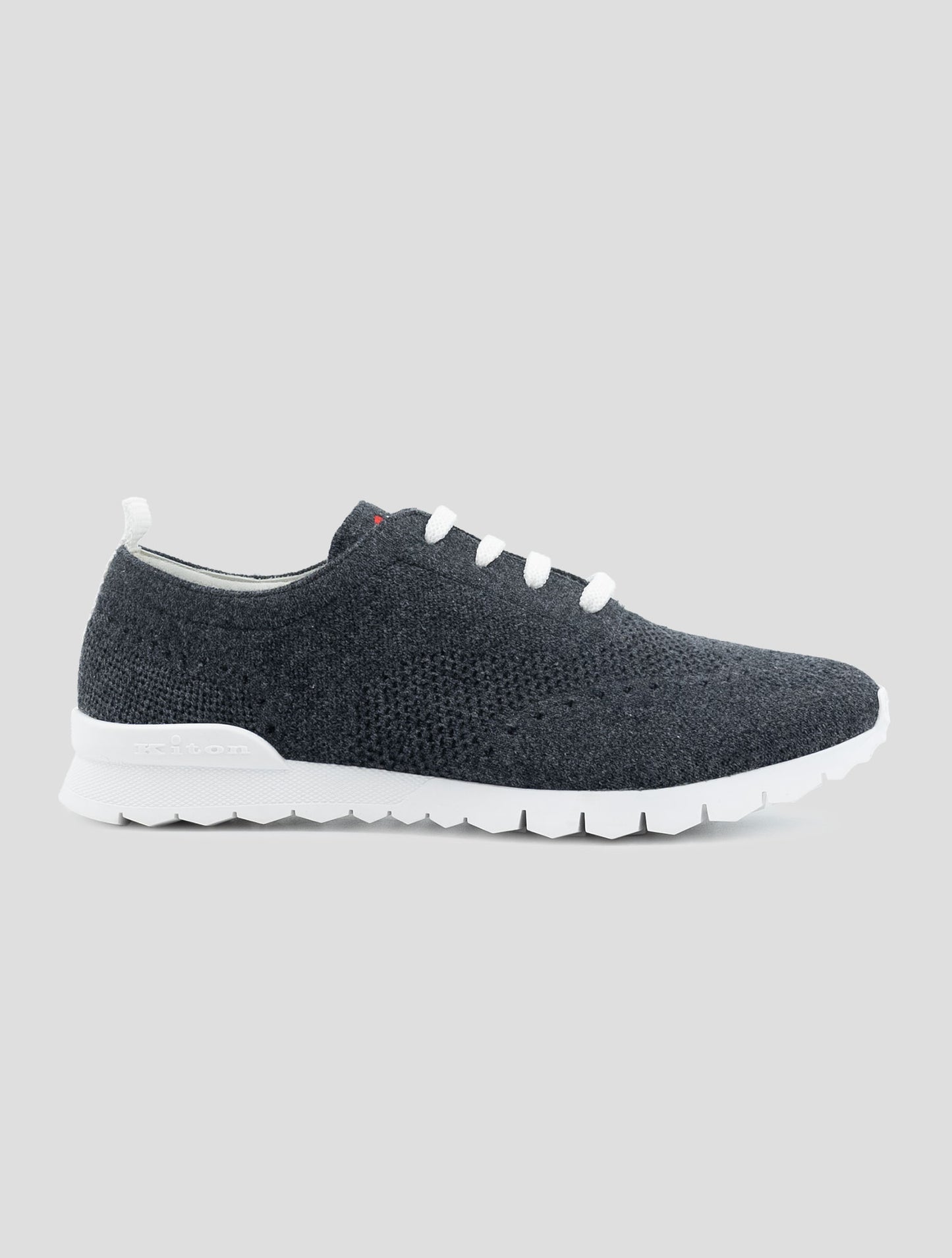Kiton Gray Cashmere Pl Sneakers