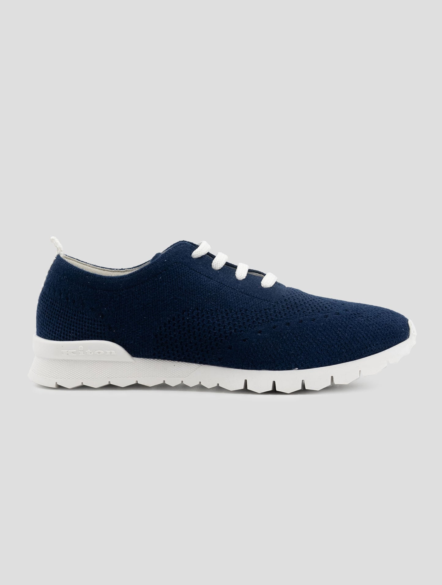 Kiton Blue Cashmere Pl Sneakers