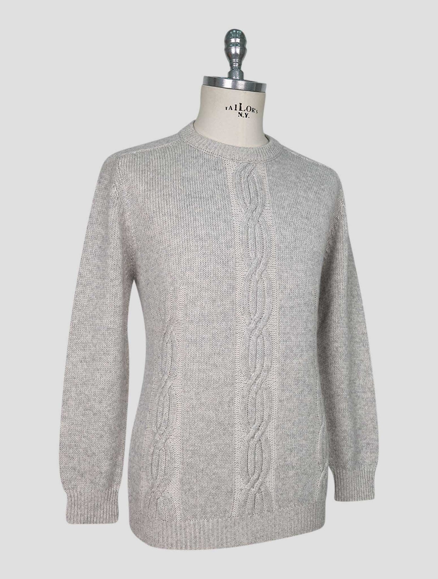 Kiton Gray Cashmere Sweater Crewneck