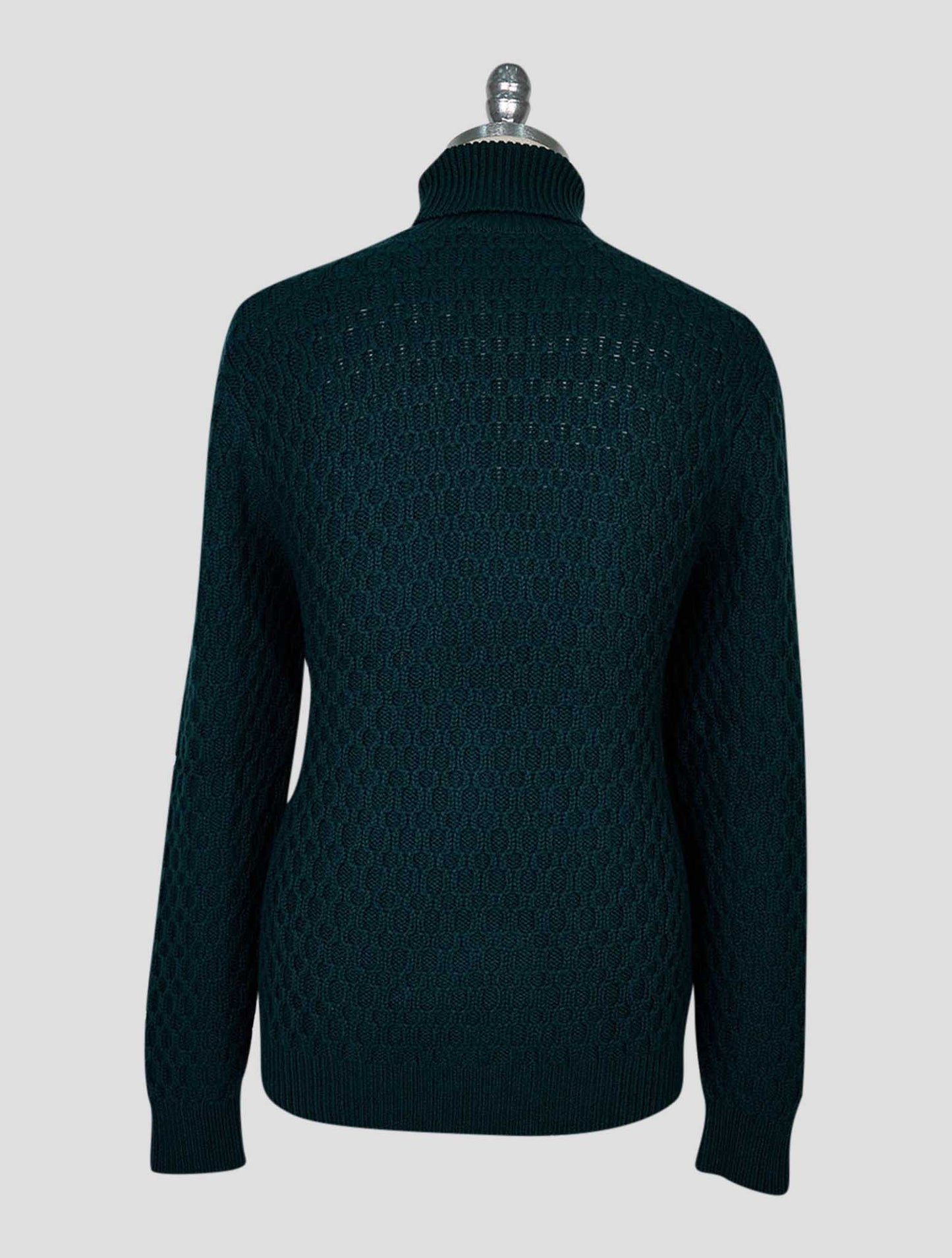 Kiton Green Cashmere Sweater Turtleneck