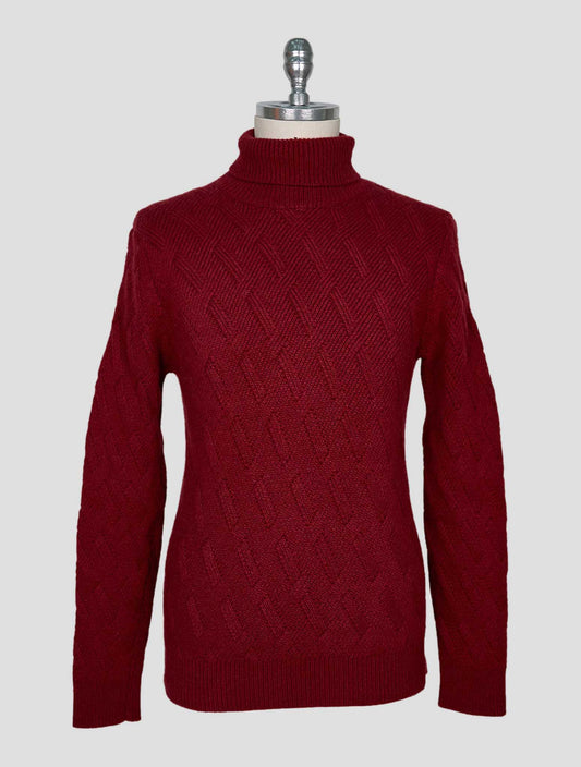 Kiton Burgundy Cashmere Sweater Turtleneck