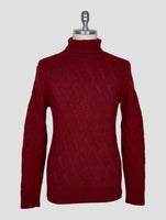 Kiton Burgundy Cashmere Sweater Turtleneck