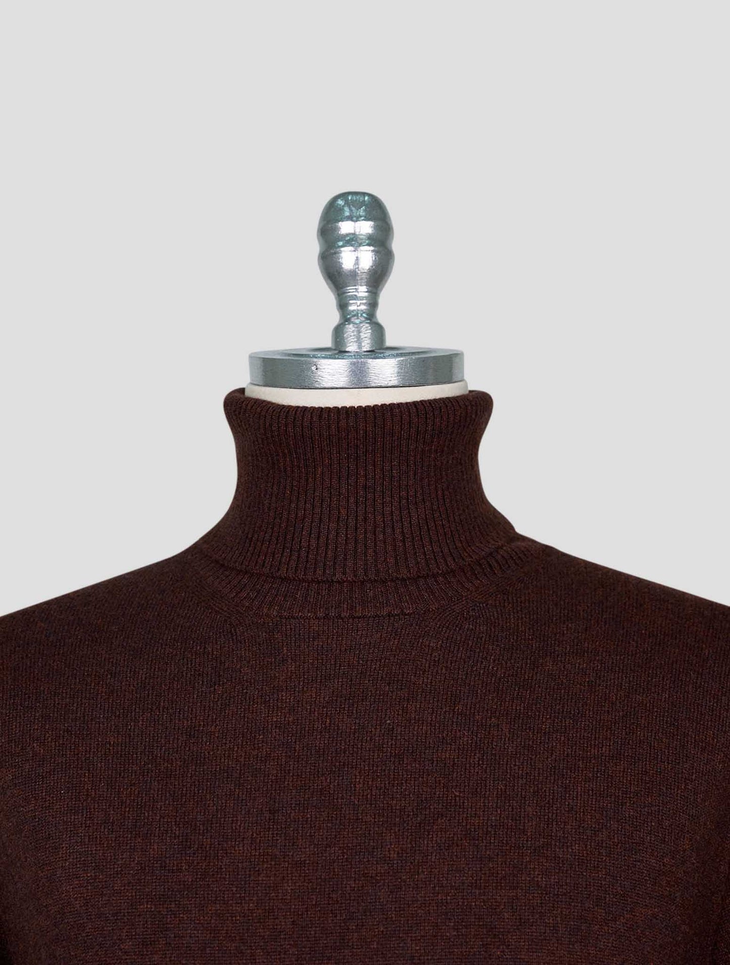 Kiton Brown Cashmere Sweater Turtleneck