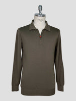 Kiton Green Silk Sweater Polo