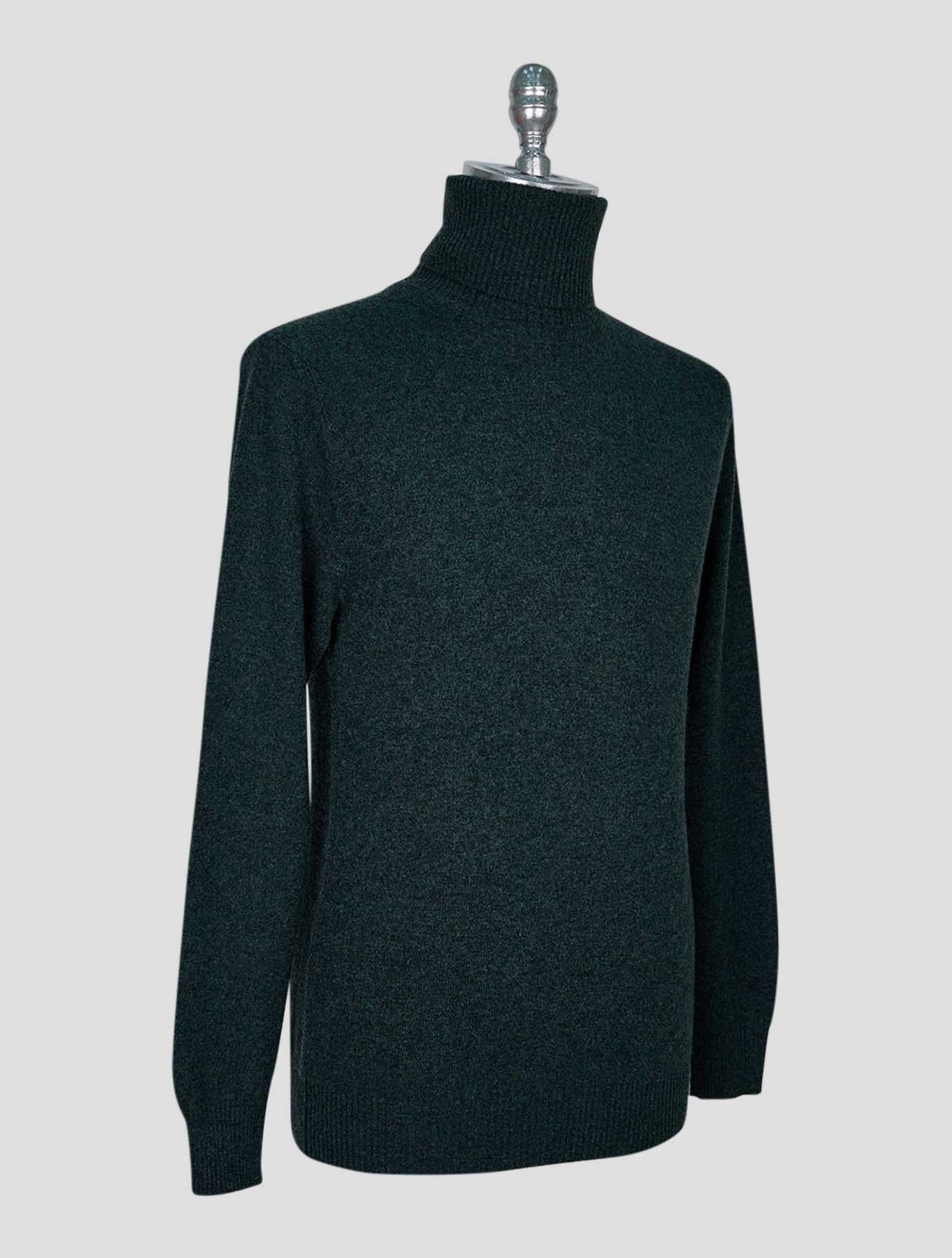 Kiton Green Cashmere Sweater Turtleneck