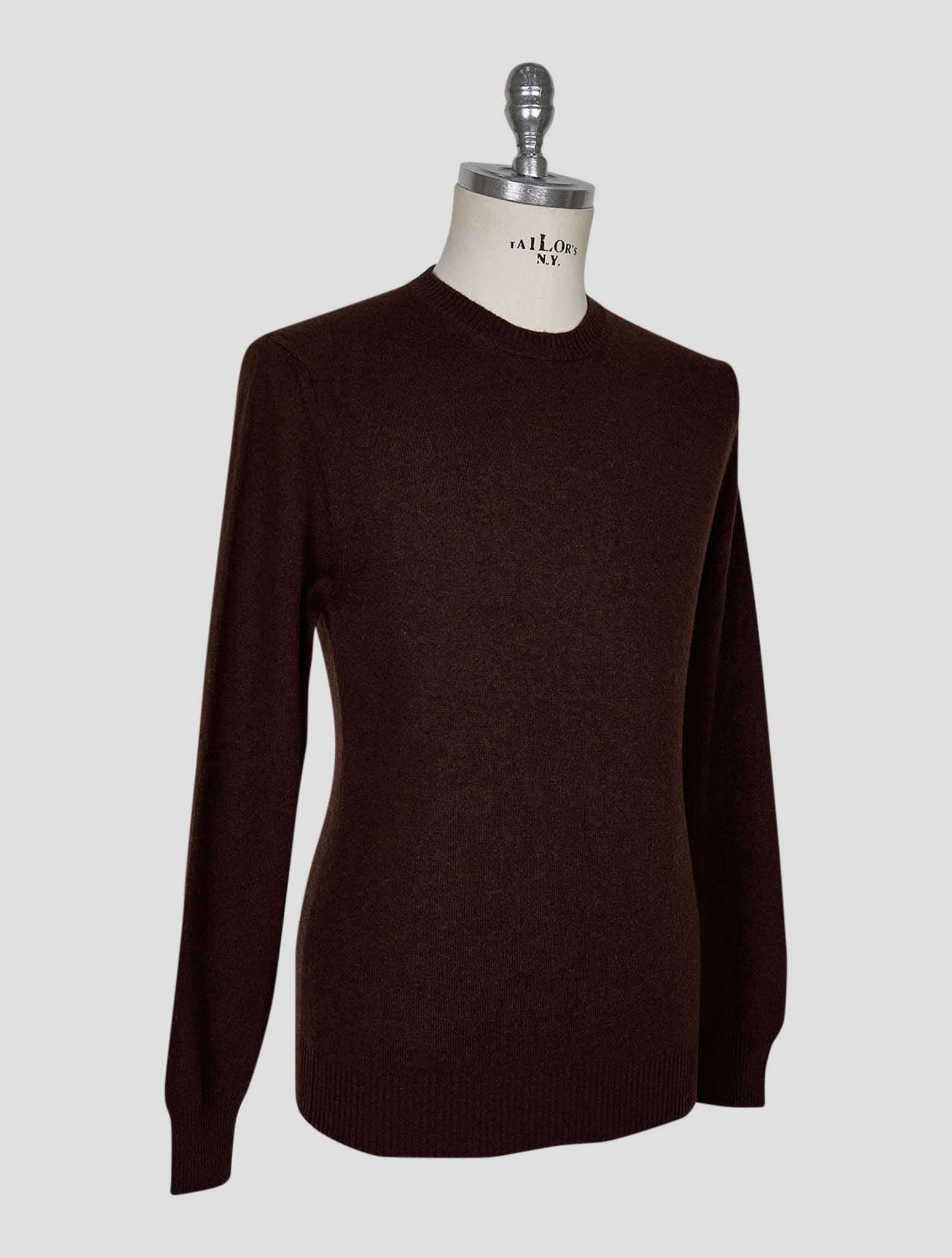 Kiton Brown Cashmere Sweater Crewneck