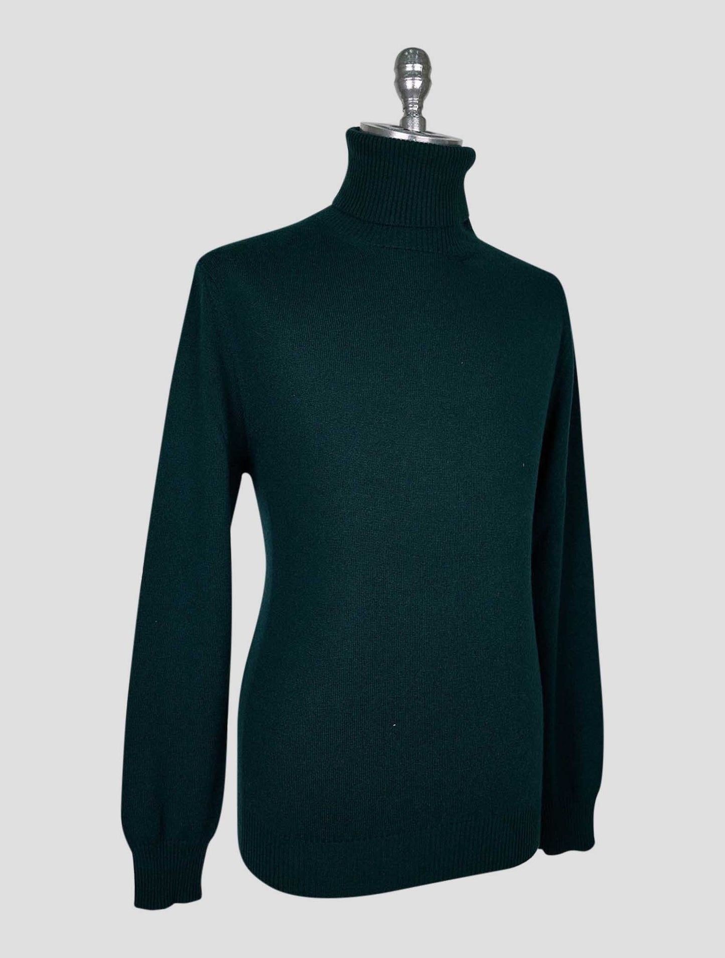 Kiton Green Cashmere Sweater Turtleneck