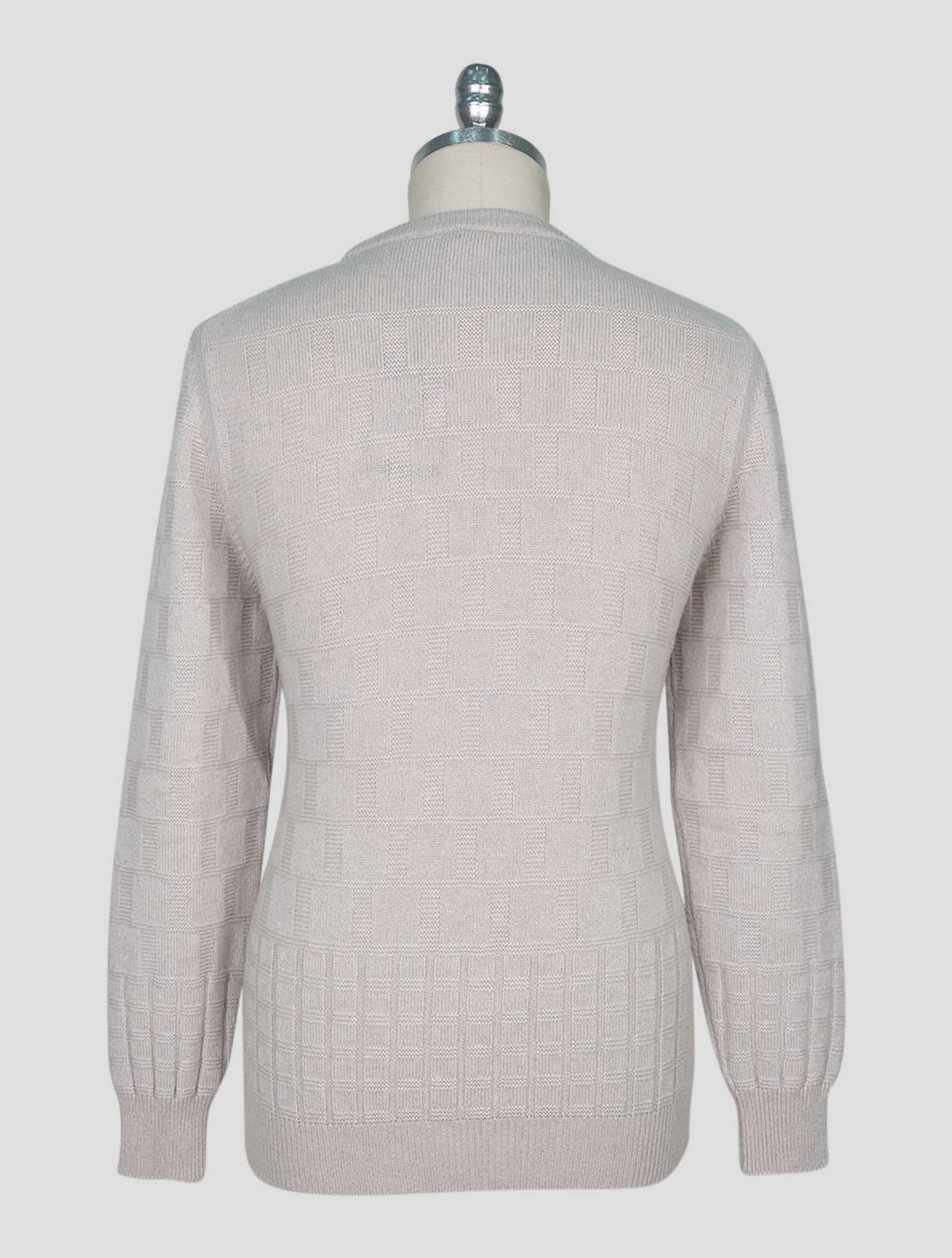 Kiton Beige Cashmere Sweater Crewneck