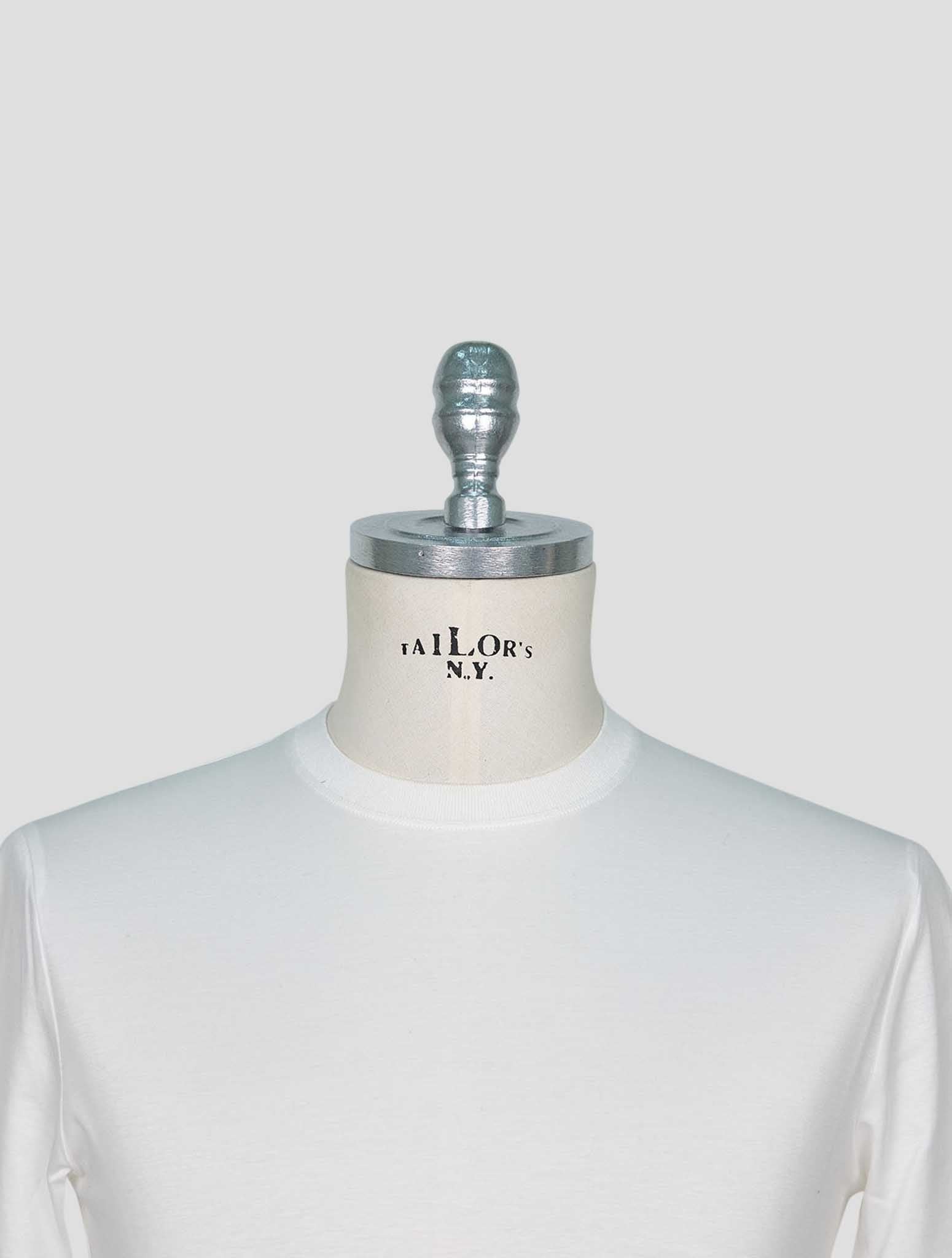 Kiton White Cotton T-Shirt