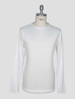 Kiton White Cotton Sweater Polo