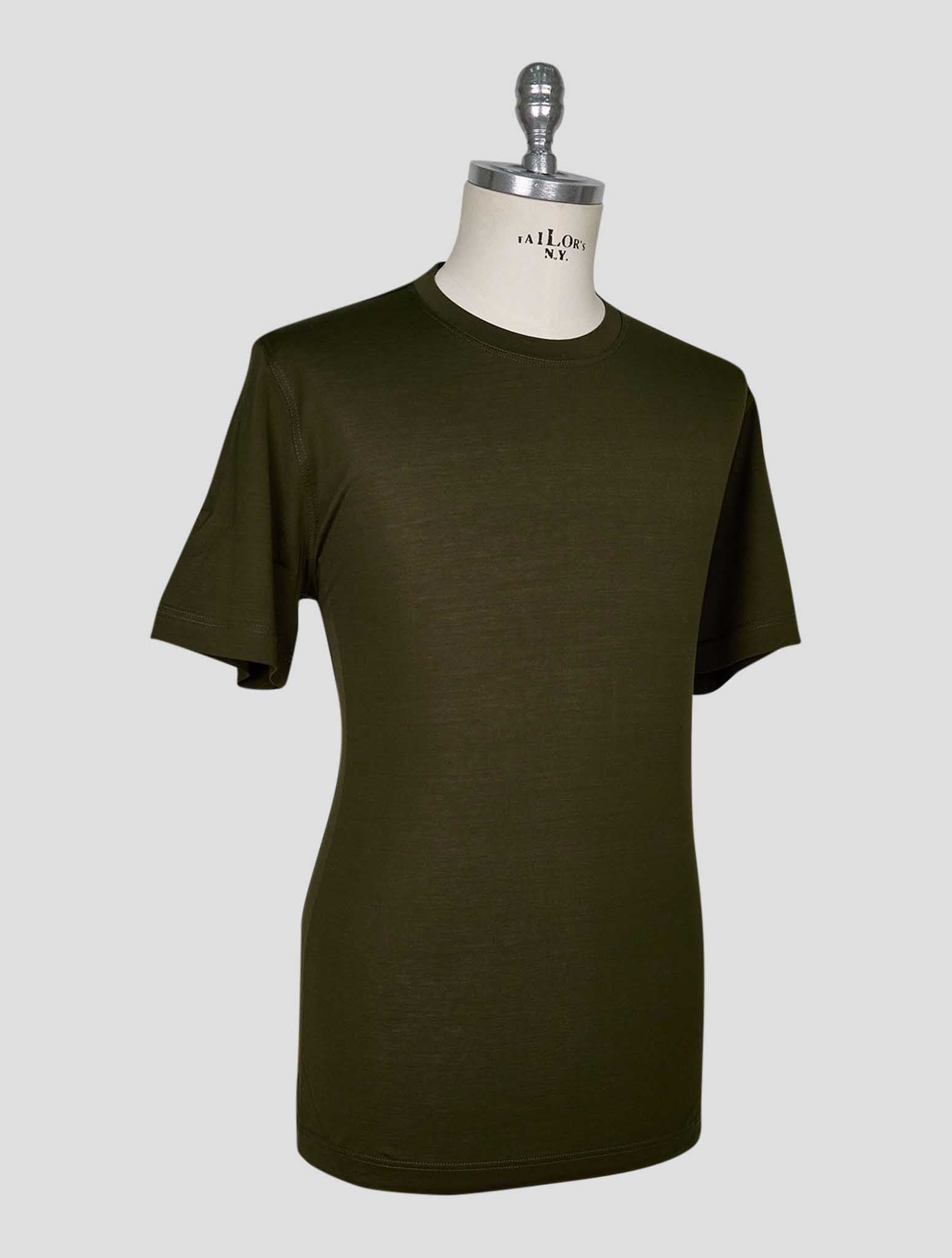 Kiton Green Cotton T-Shirt