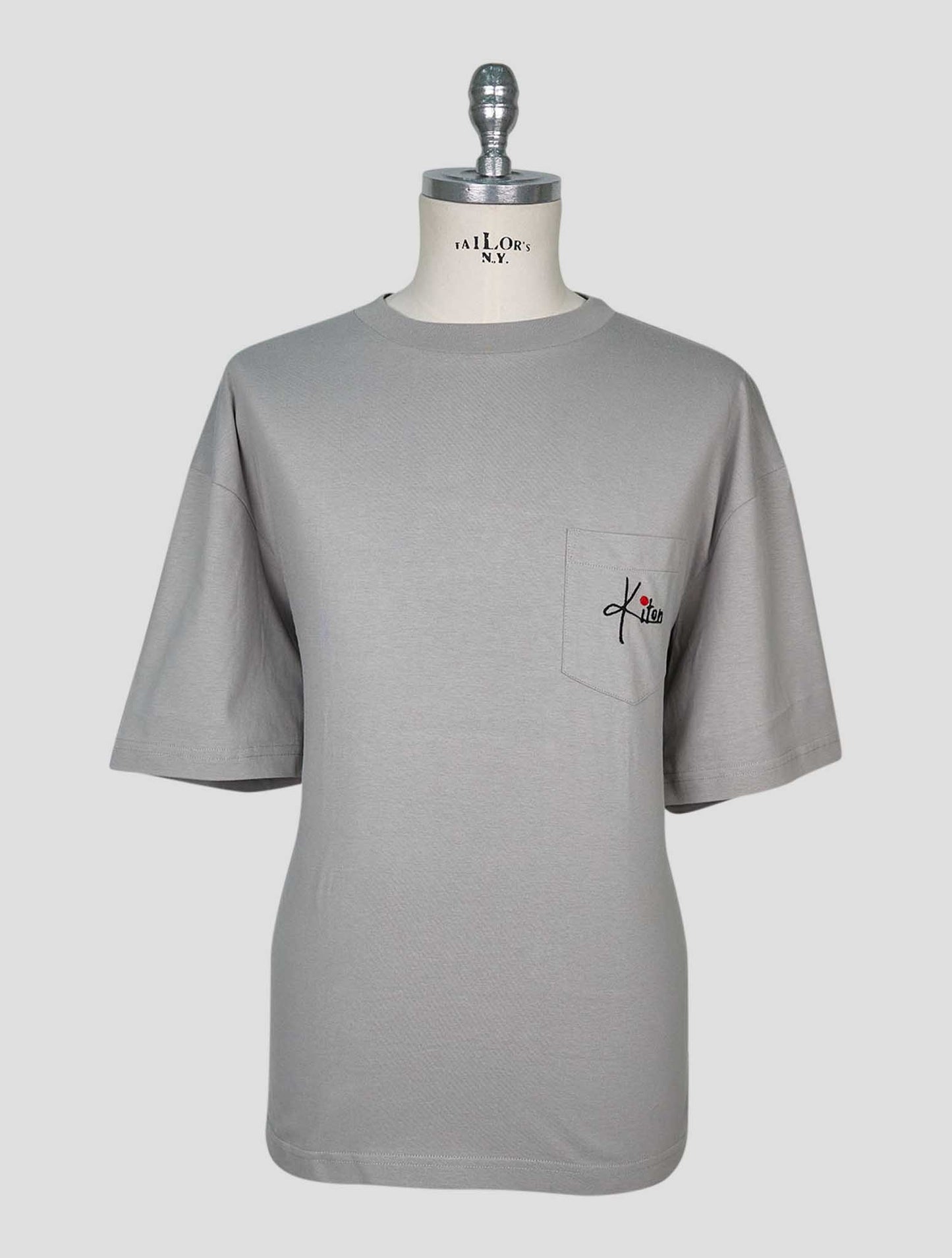 Kiton Gray Cotton T-Shirt
