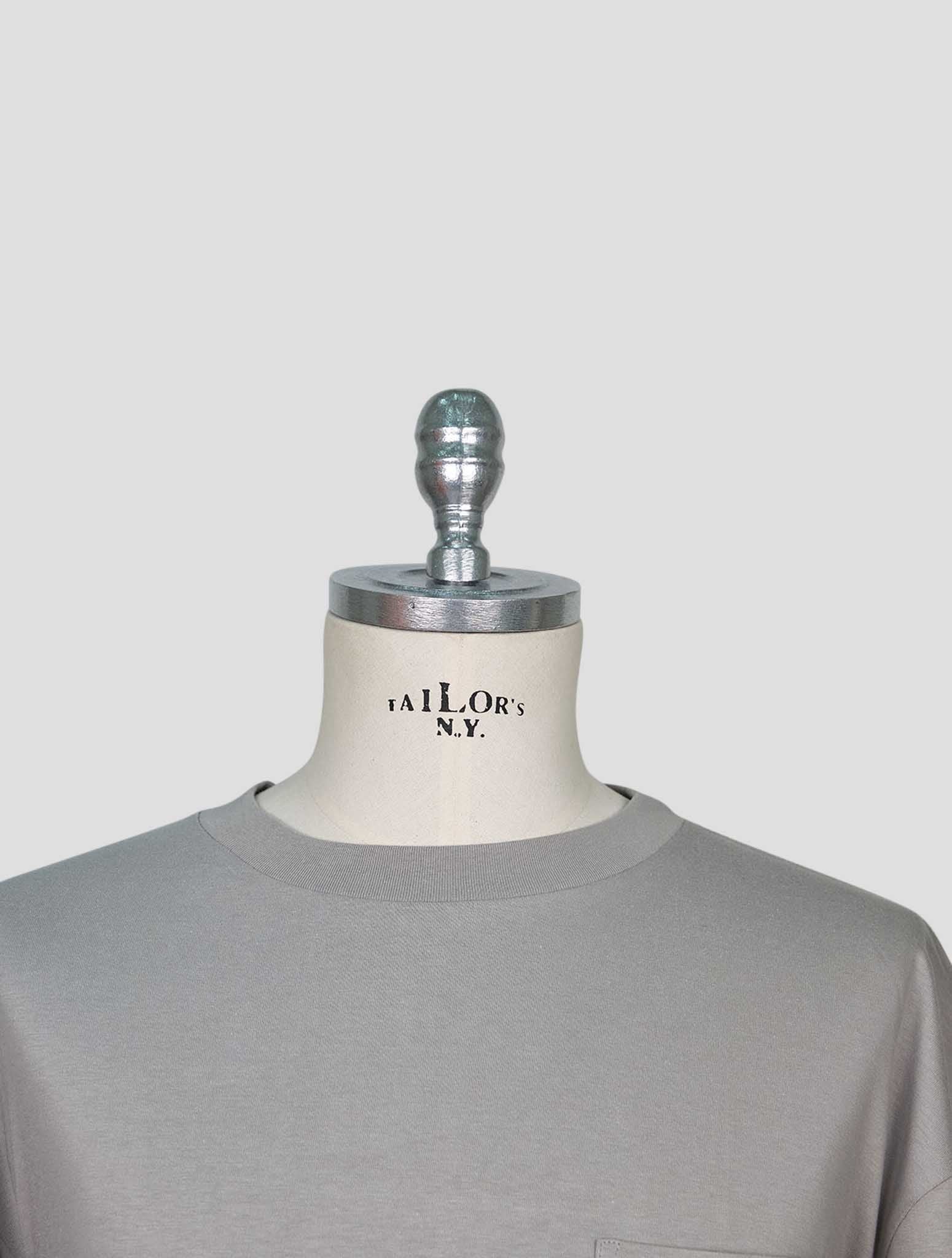 Kiton Gray Cotton T-Shirt