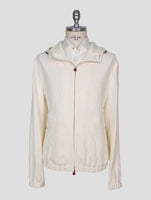 Kiton White Linen Coat