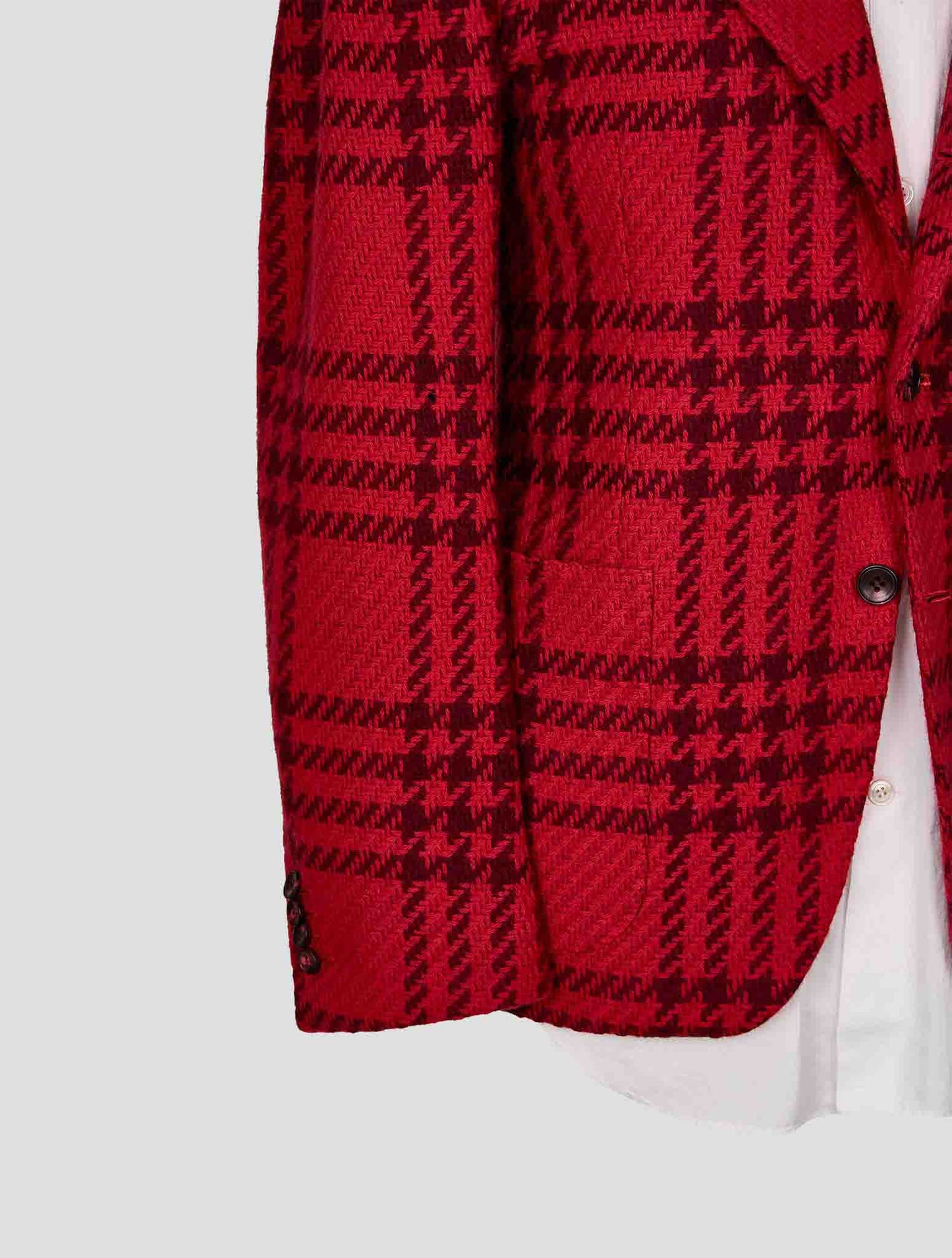 Kiton Burgundy Red Cashmere Blazer