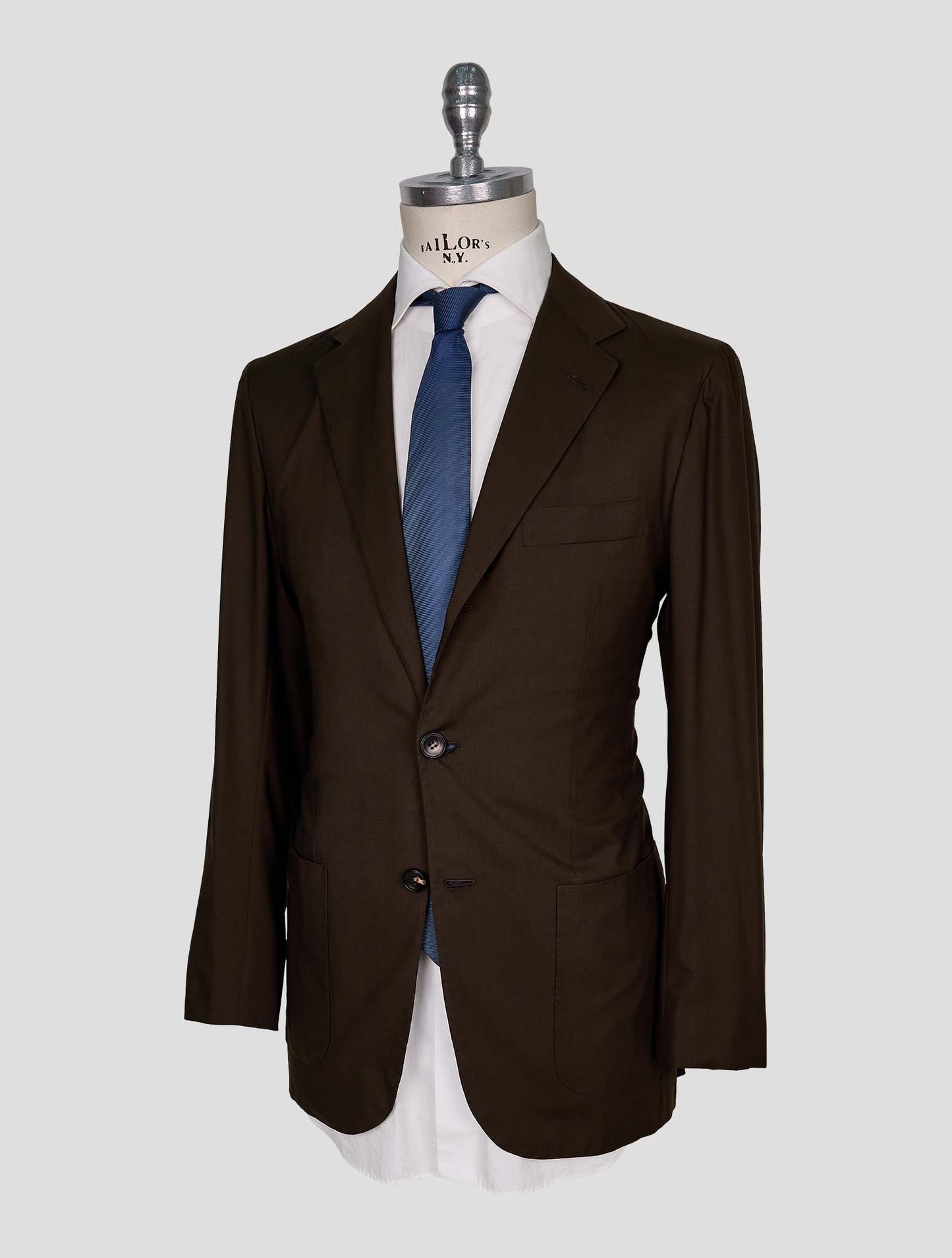Kiton Brown Wool Blazer