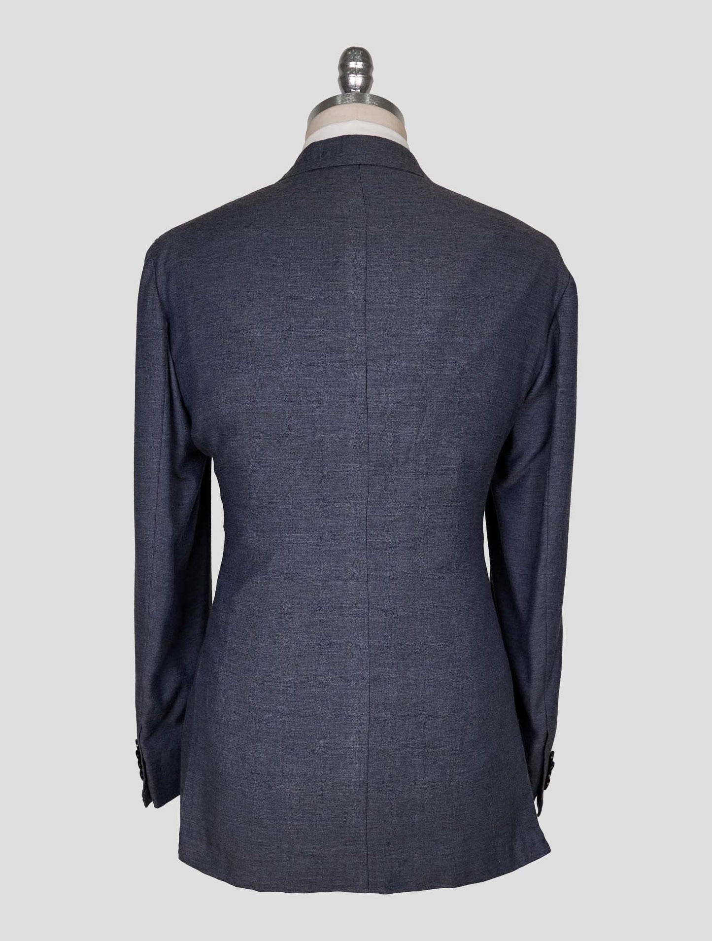 Kiton Blue Cotton Cashmere Blazer