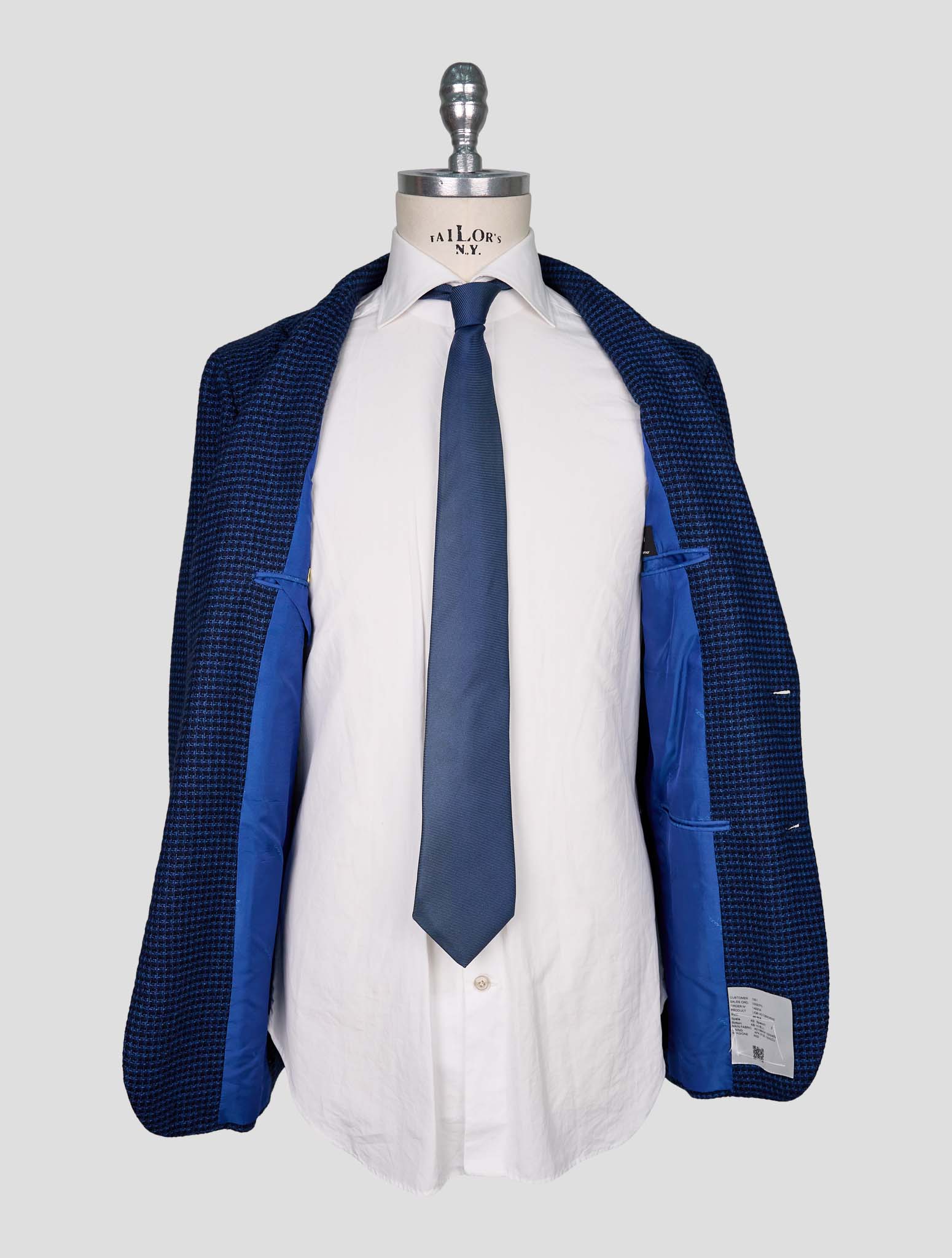 Kiton Blue Cashmere Blazer