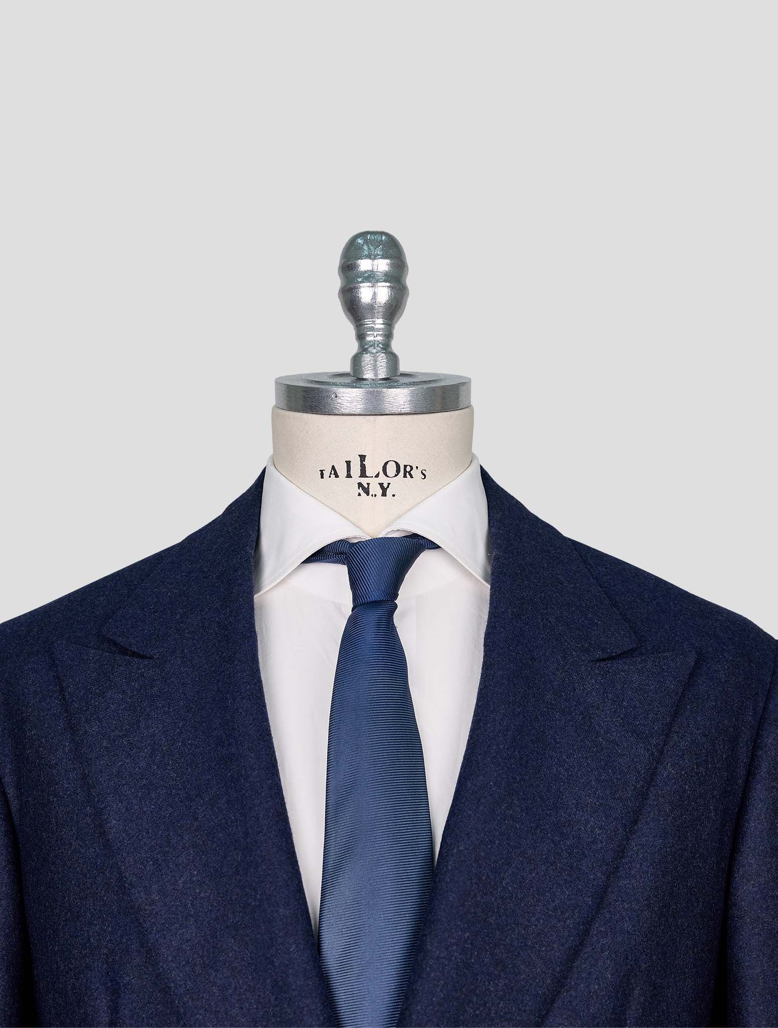 Kiton Blue Wool Blazer