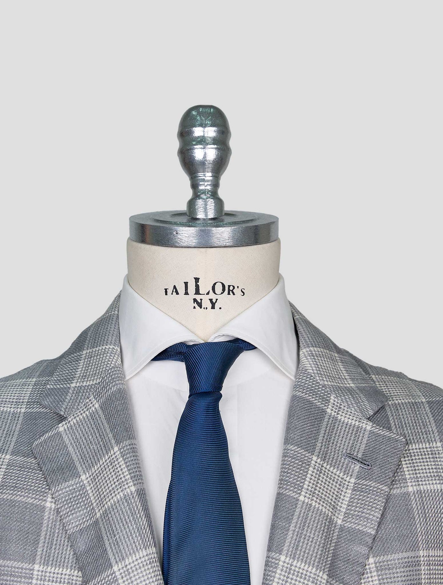 Kiton Gray White Cashmere Blazer