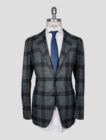 Kiton Gray Cashmere Silk Blazer