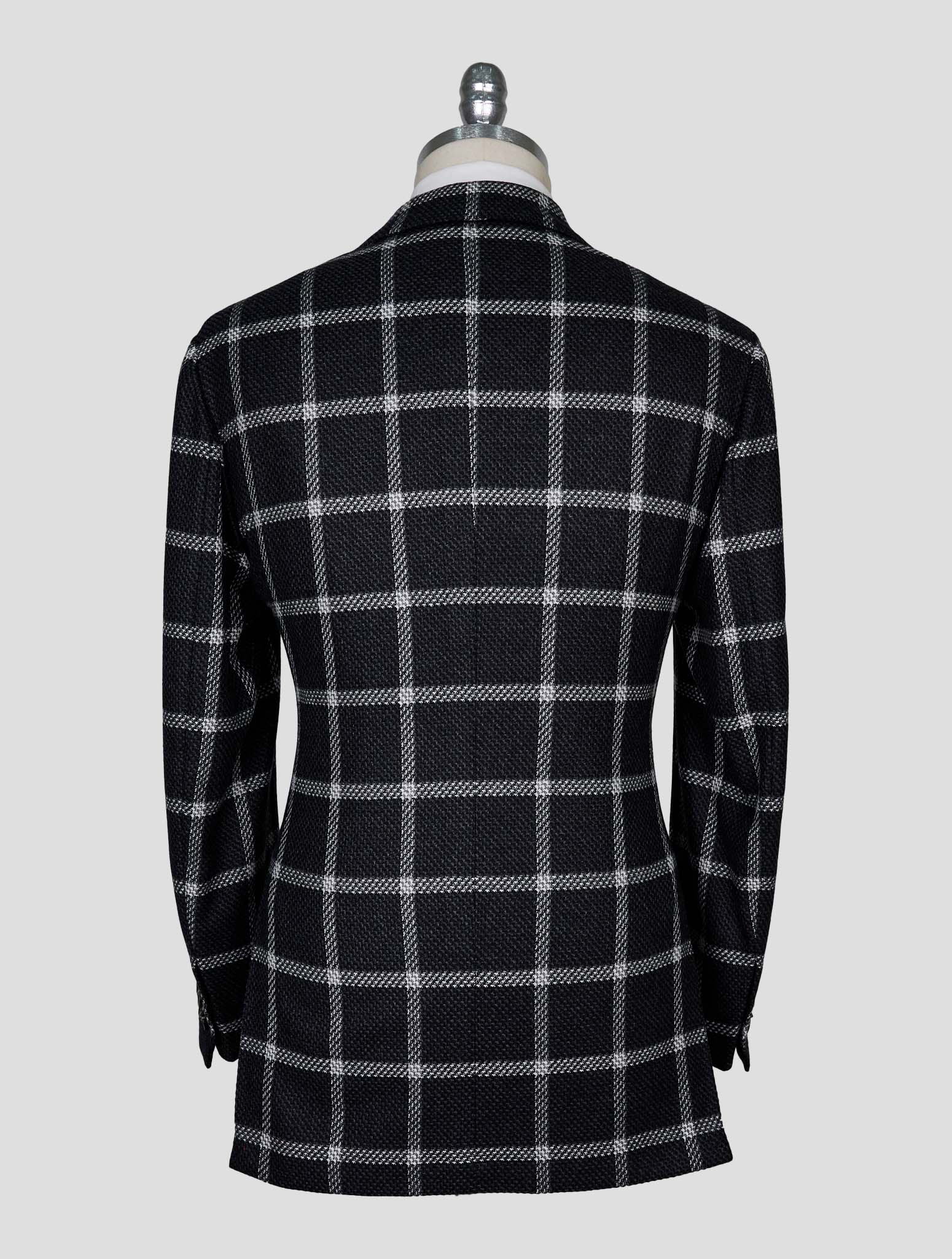 Kiton Gray White Cashmere Blazer