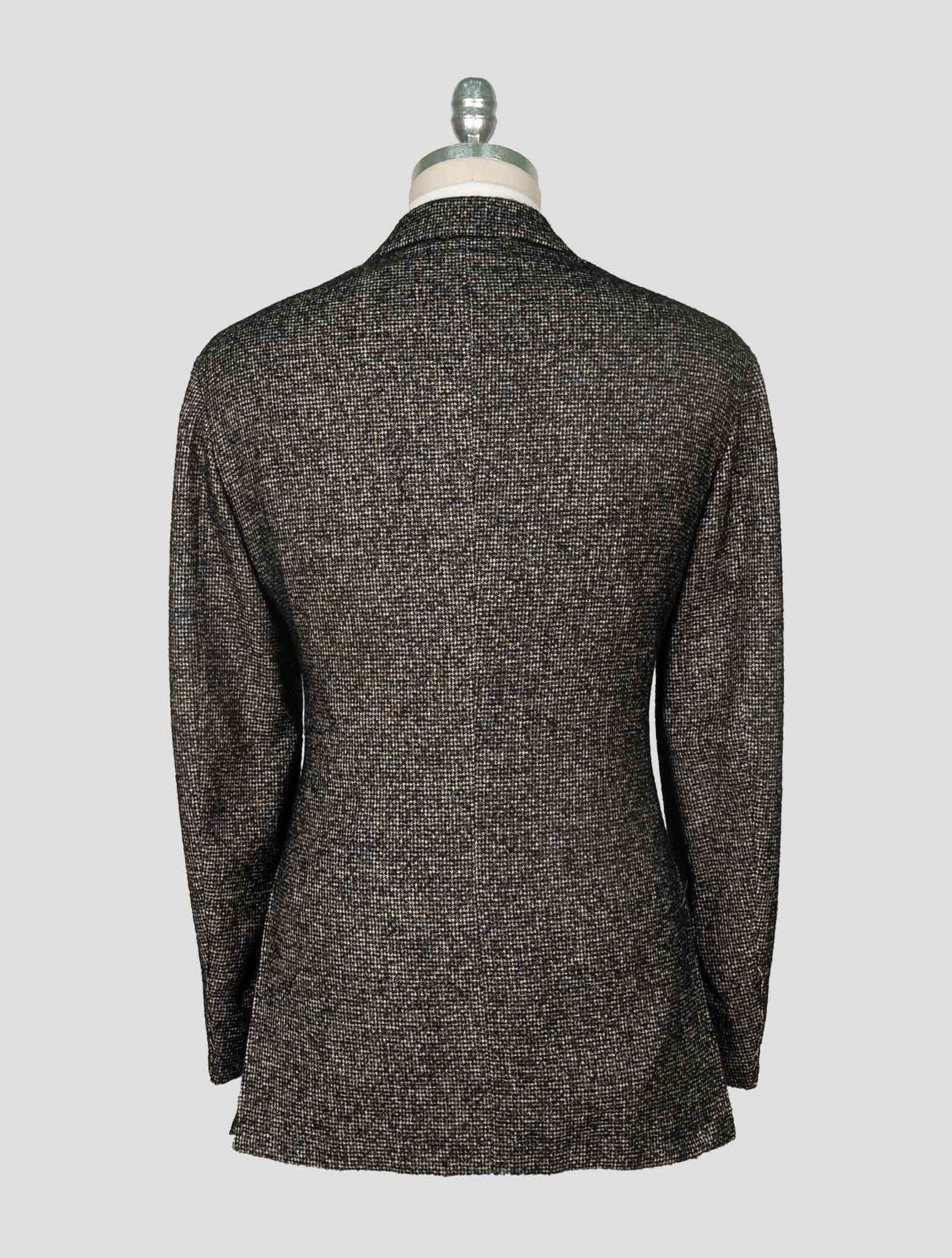 Kiton Gray White Cashmere Alpaca Pa Blazer