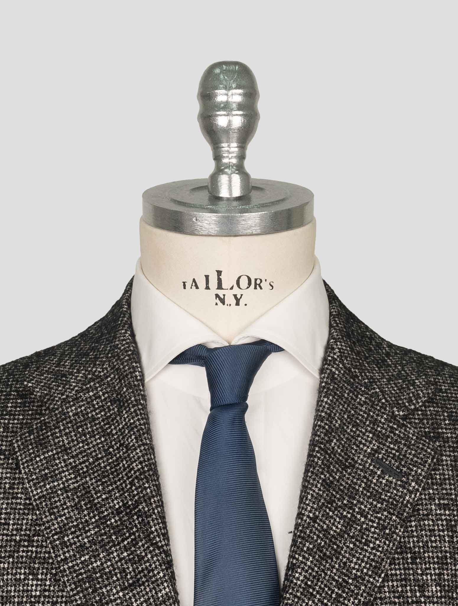 Kiton Gray White Cashmere Alpaca Pa Blazer