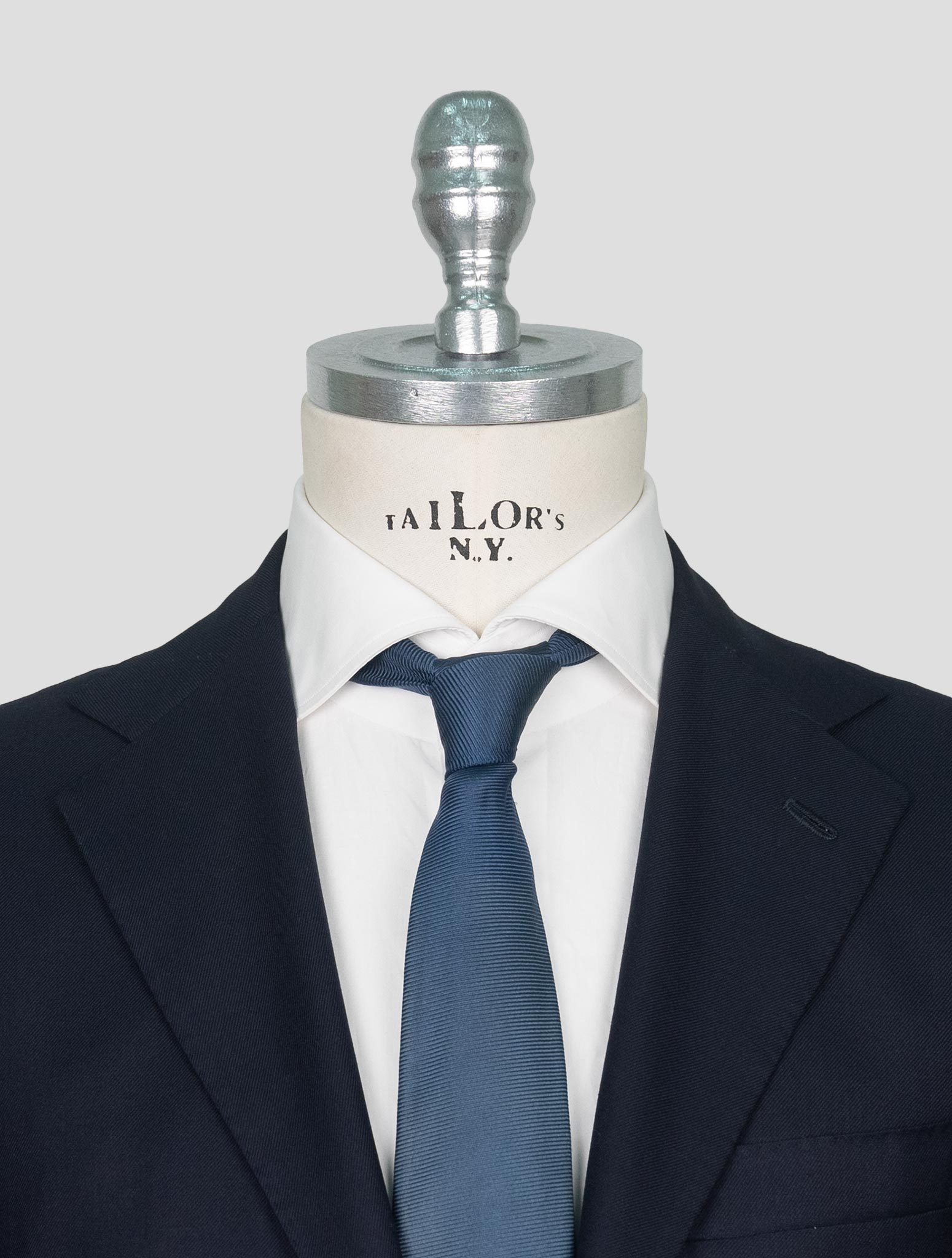 Kiton Blue Wool Suit