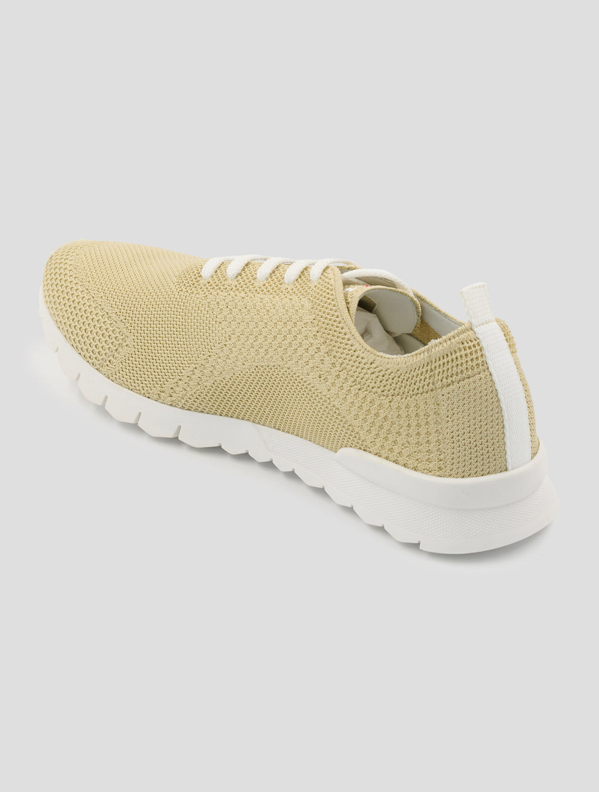 Kiton Beige Cotton Ea Sneakers