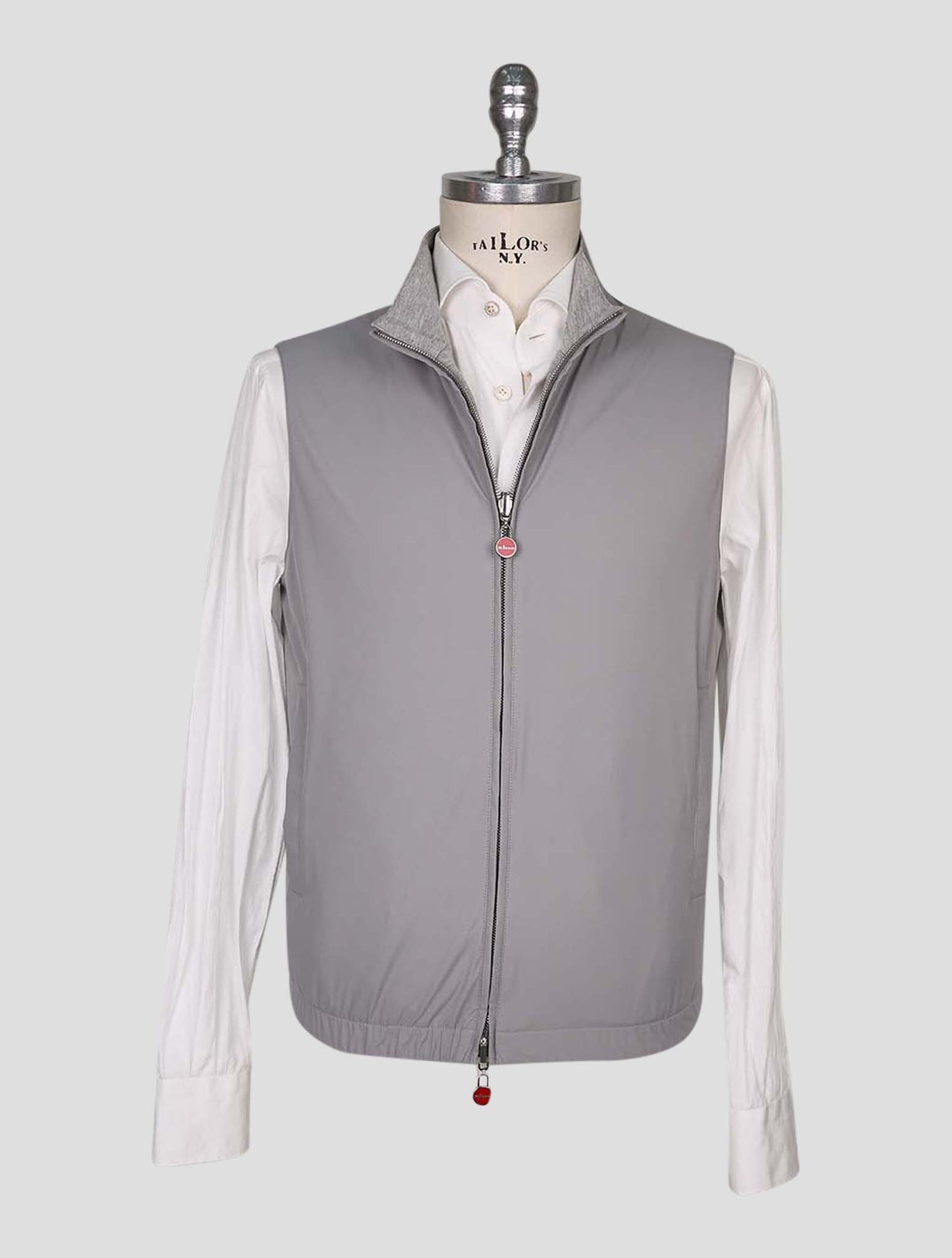 Kiton Gray Pl Viscose Ea Reverse Gilet
