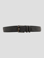 Kiton Gray Leather Suede Belt