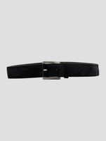 Kiton Blue Leather Suede Belt