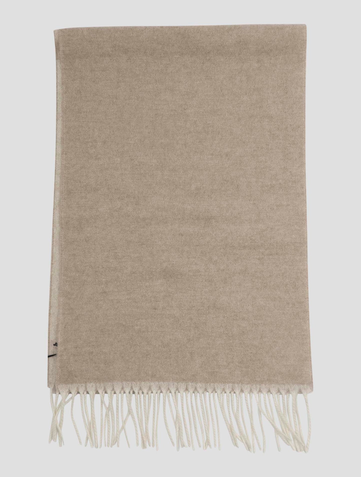 Kiton Beige Cashmere Scarf 35x180