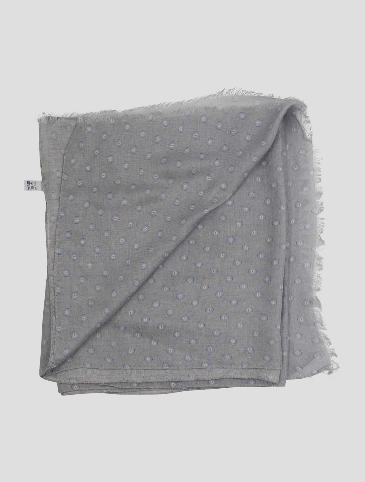 Kiton Light Blue Gray Silk 35x180