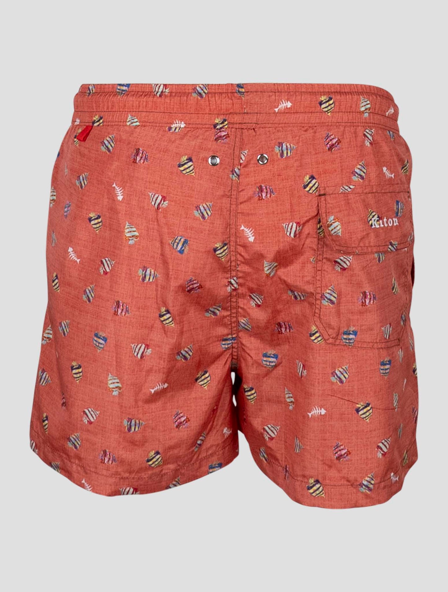 Kiton Orange Pl Swim Trunks