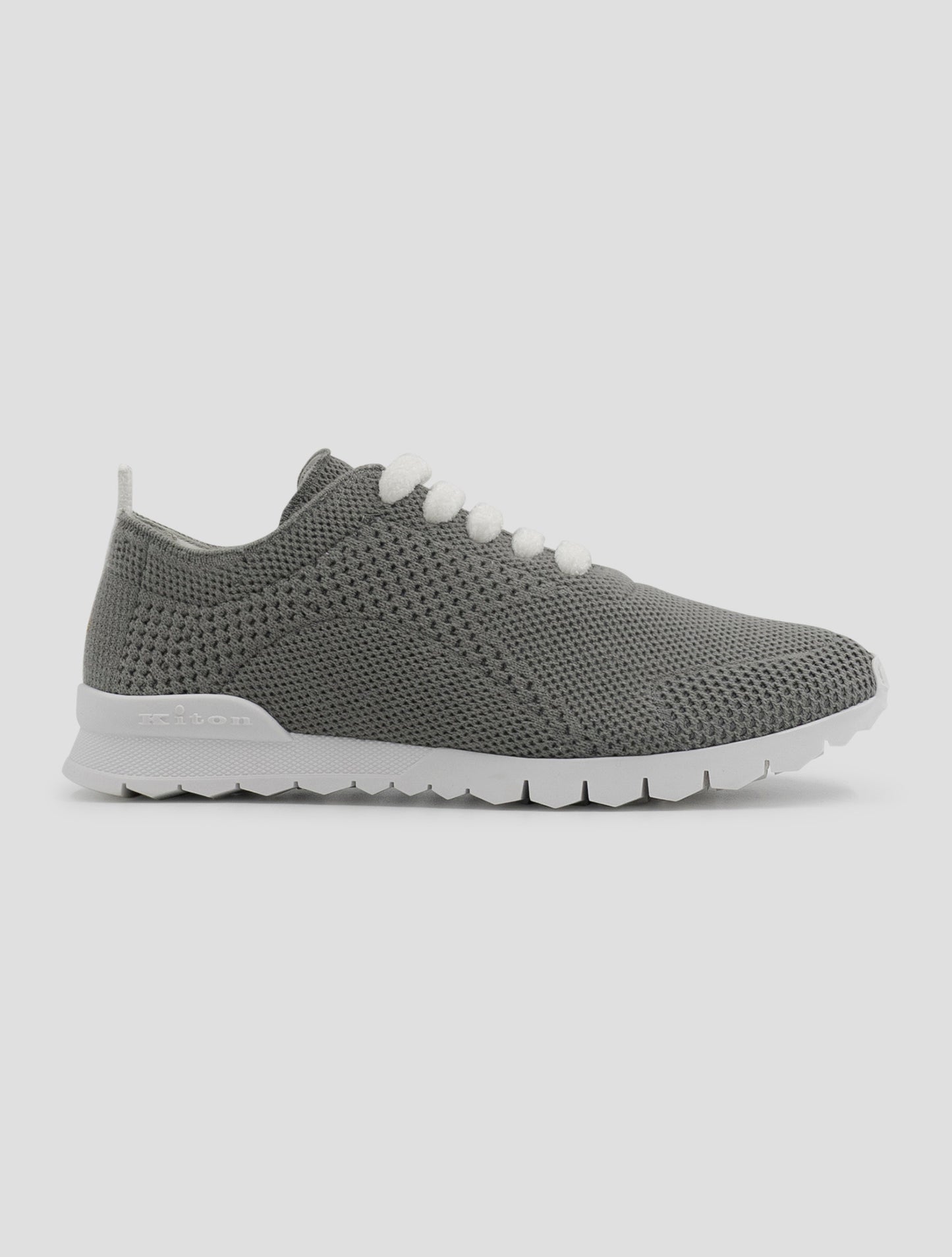 Kiton Gray Cashmere Pl Sneakers Women