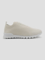 Kiton White Cashmere Pl Sneakers Women