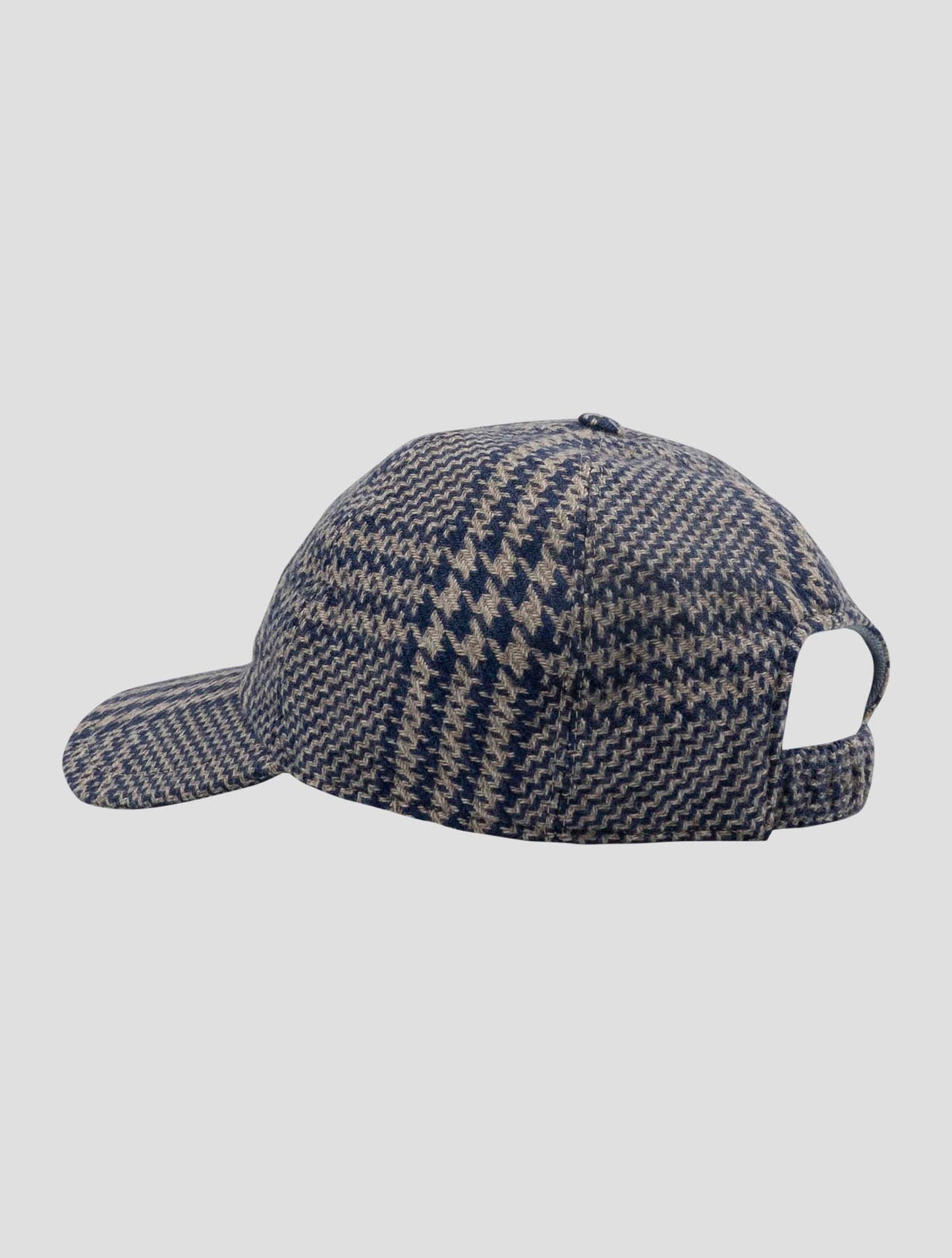 Kiton Blue Gray Silk Cashmere Baseball Cap Women
