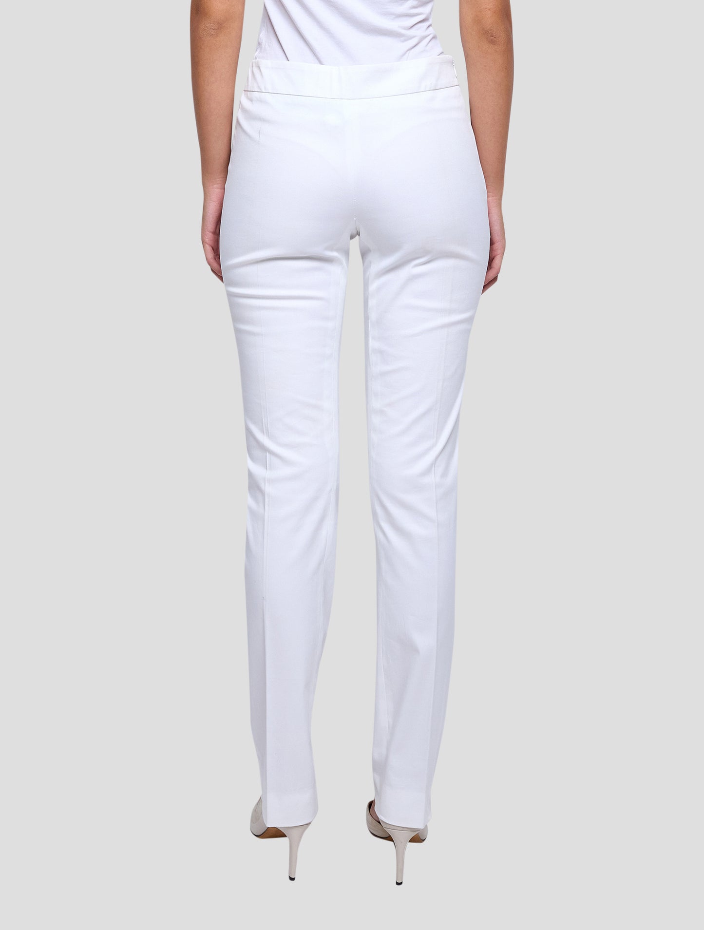 Kiton White Cotton Ea Pants Women
