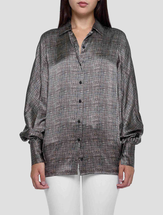 Kiton Multicolor Silk Shirt Women