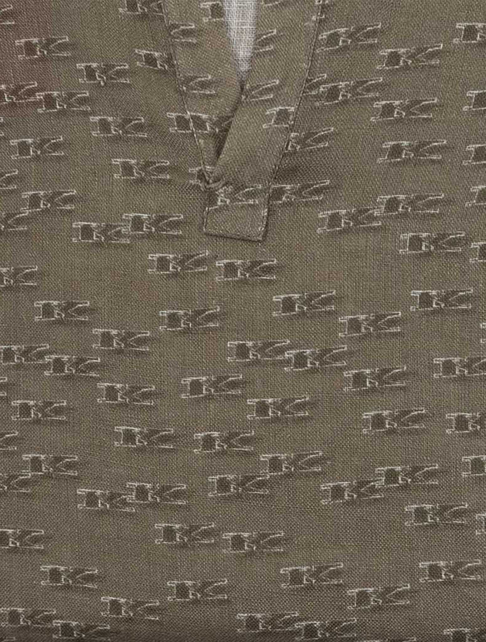 Kiton Brown Linen Korean Shirt