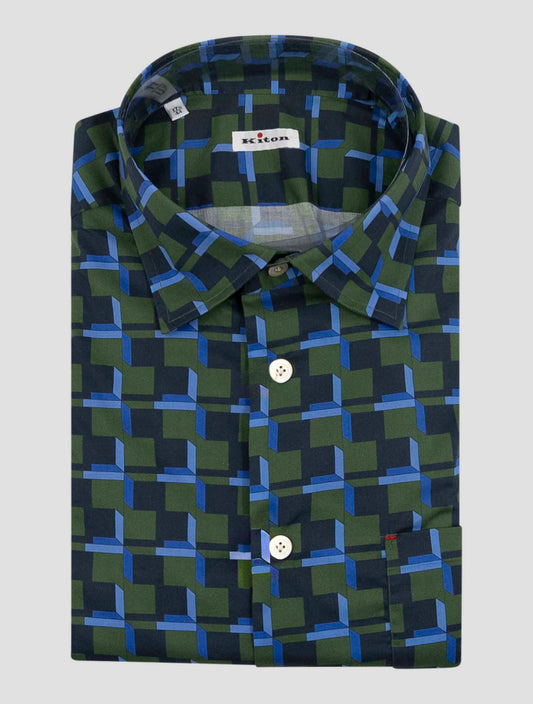 Kiton Multicolor Cotton Ea Shirt Nerano