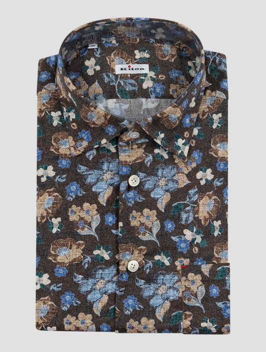 Kiton Multicolor Cotton Shirt Nerano