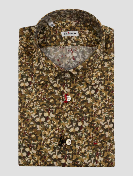Kiton Multicolor Cotton Shirt Nerano