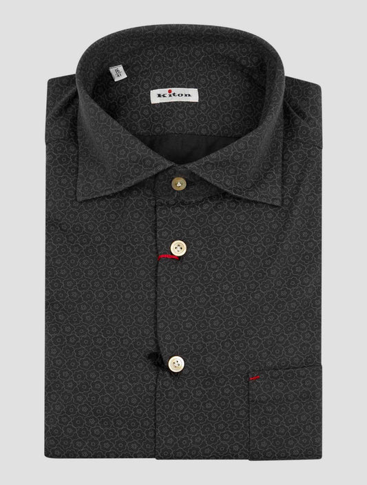 Kiton Dark Gray Cotton Shirt Nerano