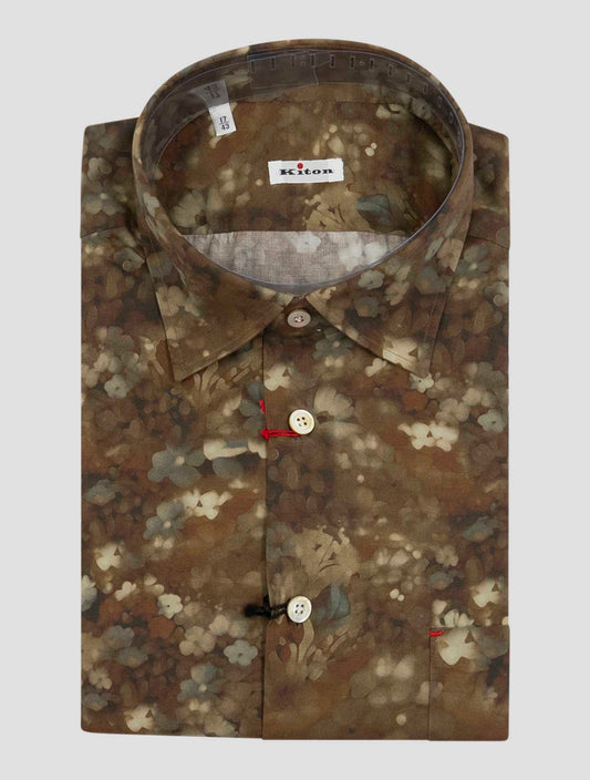 Kiton Multicolor Cotton Shirt Nerano