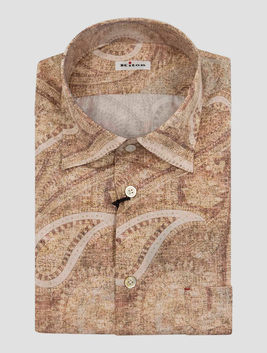 Kiton Multicolor Cotton Shirt Nerano