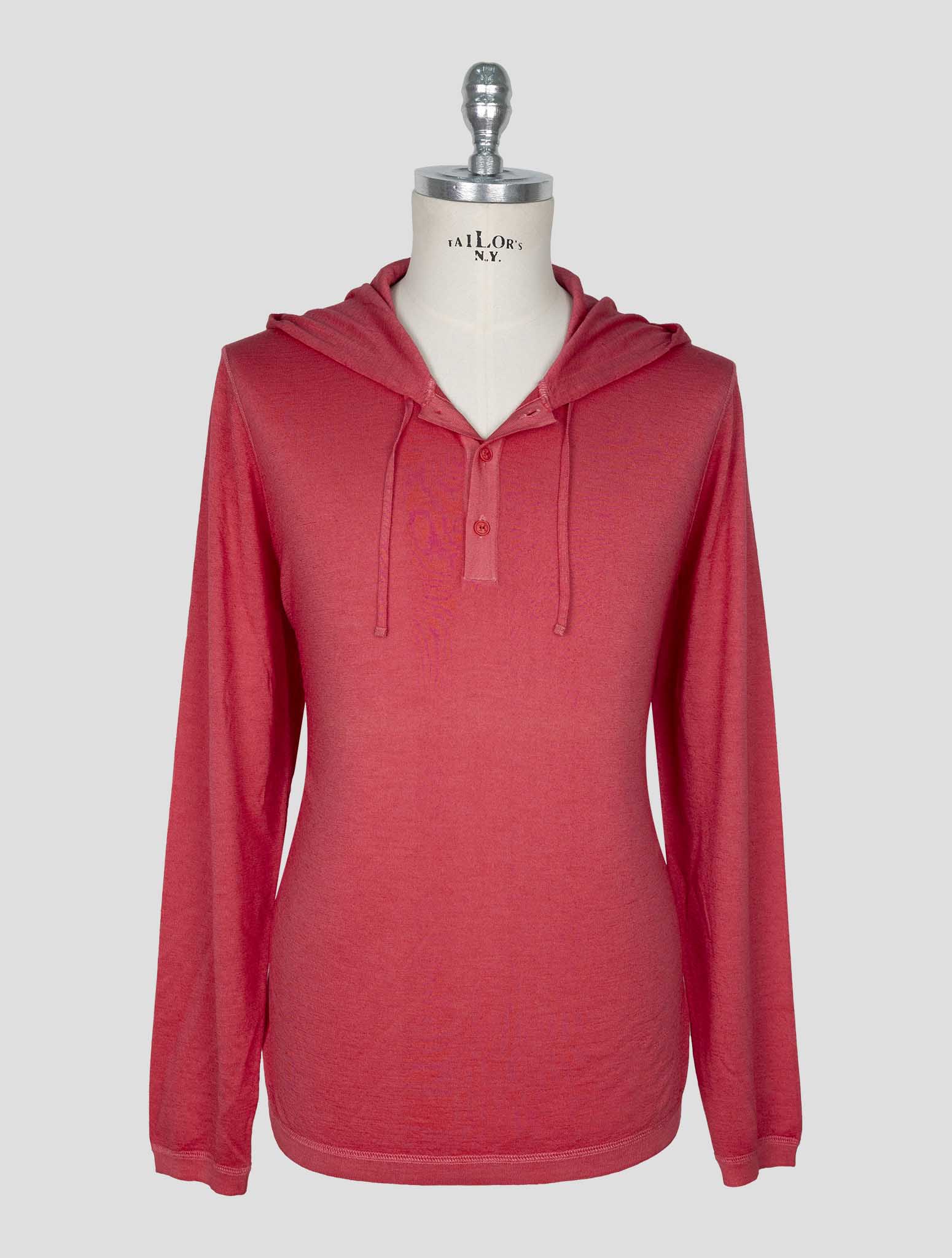 Kiton Pink Cashmere Silk Sweater Hoodie